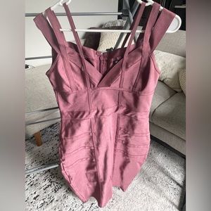 Rose bodycon bombshell dress